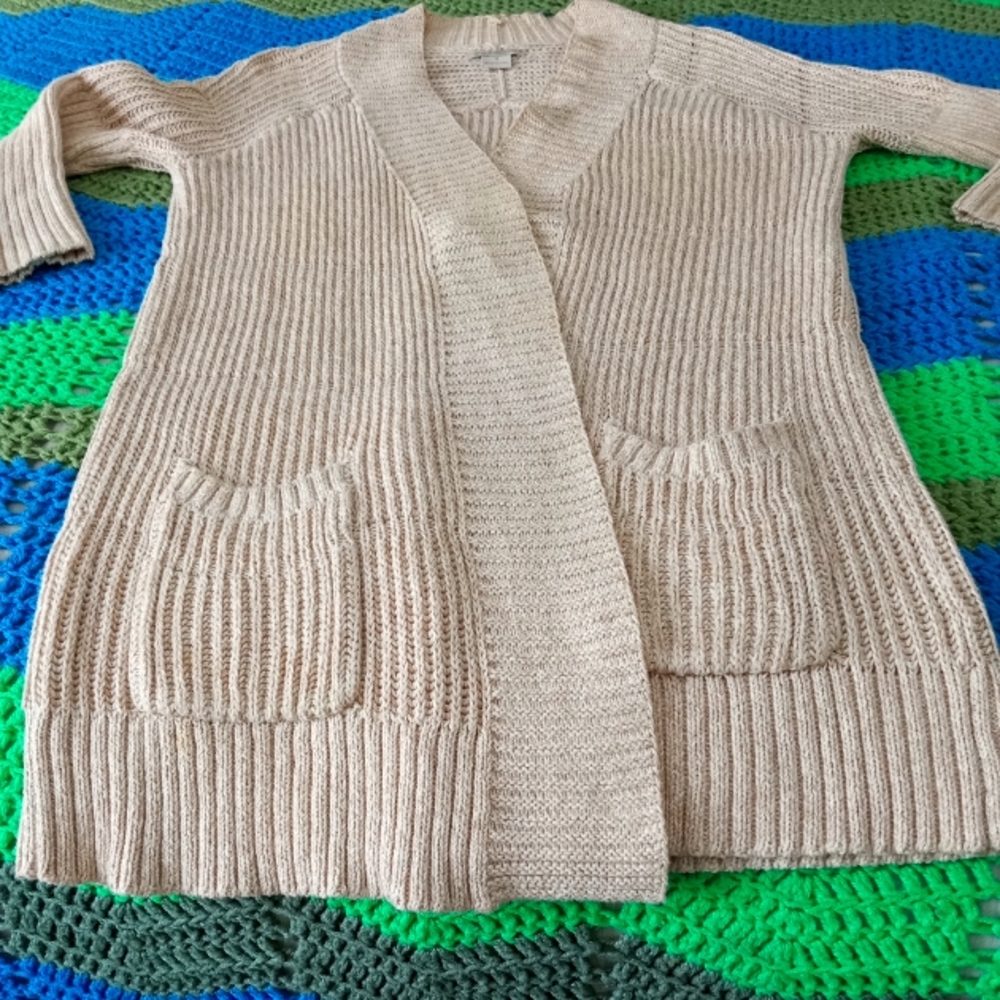 Beautiful tan cardigan size S ladies wear